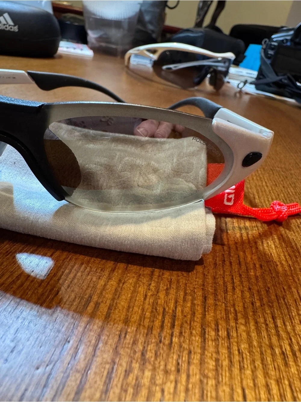 Y2K Polo Sport Polarized Sunglasses - Black and Silver